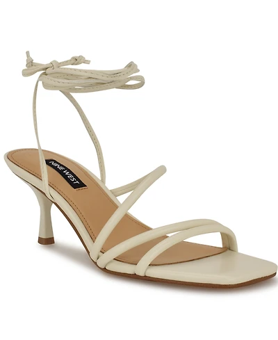 Nine West Women's Hendy Strappy Lace Up Dress Sandals