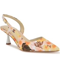 Nine West Women's Renela Kitten Heel Slingback Pumps
