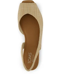 Toms Women's Briella Open Toe Slingback Flat Sandals