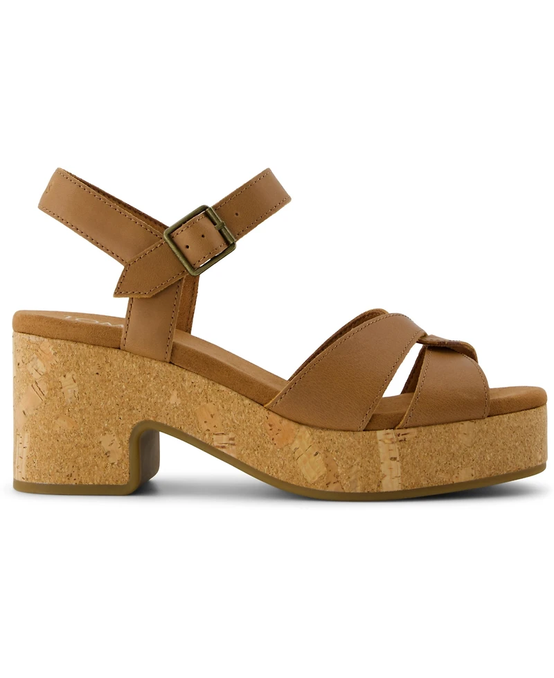 Toms Women's Isla Open Toe Wedge Sandals