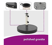 Parasol Base Granite 62.8 lb Round Black