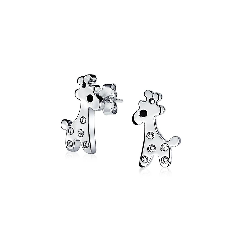 Bling Jewelry Geometric Honeycomb Hexagon Cz Stud Earrings , 14K Gold Sterling Silver