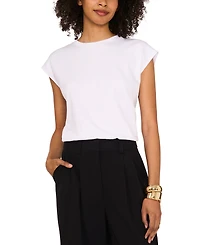 Vince Camuto Women's Bubble-Hem Cap Sleeve Top
