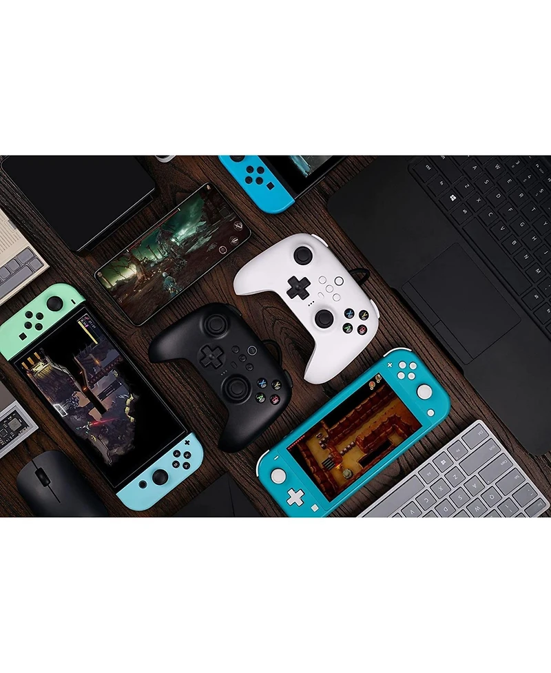 8Bitdo Ultimate Usb Wired Controller for Nintendo Switch, Windows, Android, Steam Deck and Raspberry Pi - White