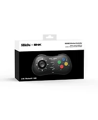 8Bitdo Neogeo Wireless Controller for Windows, Android, and Neogeo mini - Officially Licensed by Snk - Black Edition
