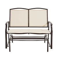 Yaheetech 2-Person Patio Glider Bench