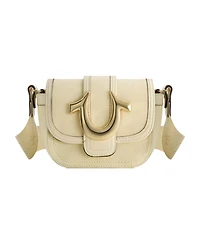 True Religion Colored Denim Mini Horseshoe Flap Bag