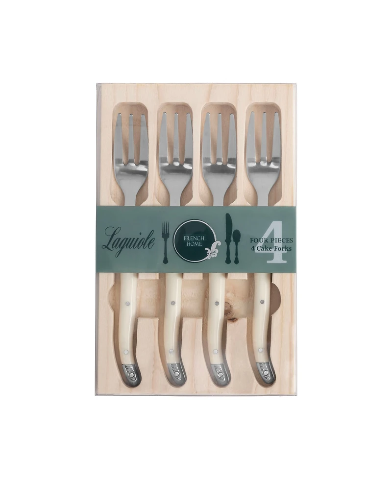 French Home Laguiole Cake Forks, Set of 4