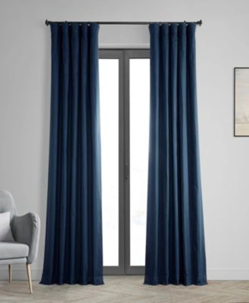 Half Price Drapes Solid Cotton Hotel Blackout Curtain
