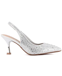Sugar Women's Dazzy Slingback Rhinestone Dress Pumps