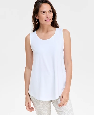 Jm Collection Women's Scoop-Neck Sleeveless Tank Top, Regular & Petite