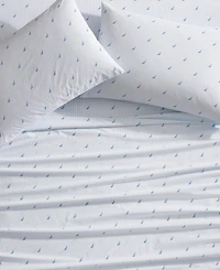 Nautica Printed 200-Thread Count Cotton Percale -Pc. Sheet Set