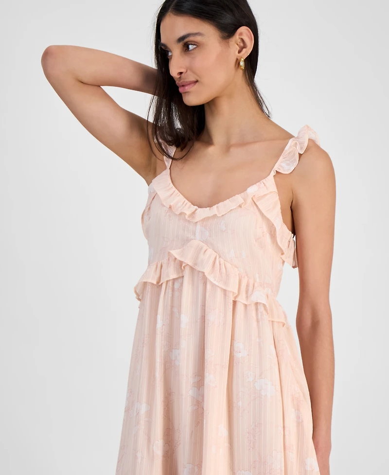 And Now This Women's Ruffled Babydoll Mini Dress, Exclusively at Macy's