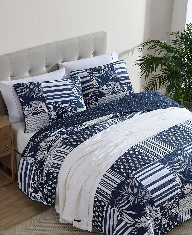Nautica Avalon Patchwork Reversible 3-Pc. Quilt Set, King