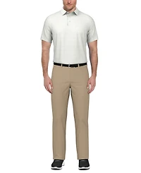 Pga Tour Men's Short-Sleeve Airflux Heather Golf Polo Shirt