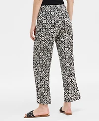 Jm Collection Women's Printed Wide-Leg Pull-On Pants, Exclusively at Macy's