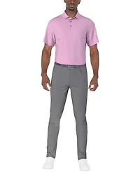 Pga Tour Men's Short Sleeve Micro Geo Print Polo Shirt