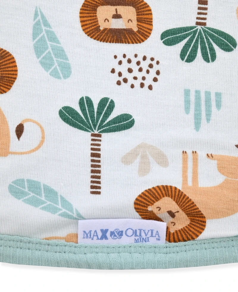 Max & Olivia Newborn Reversible Swaddle Blanket