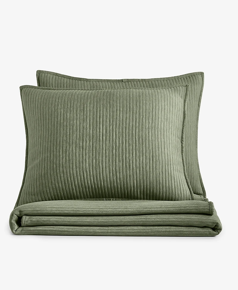 Last Act! Arch Studio Heathered Jersey 3-Pc. Quilt Set, Full/Queen, Exclusively at Macy's