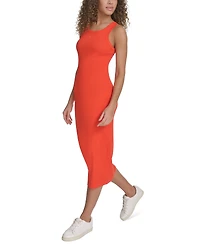 Starter Women's Cotton-Blend Ribbed-Knit Tank Dress