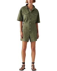 Levi's Premium Women's Short-Sleeve Surplus Romper