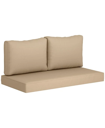 Outsunny 5 Patio Furniture Cushions Outdoor Loveseat