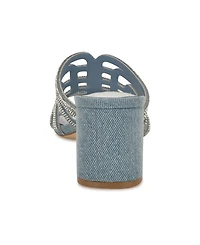 Nine West Women's Grassa Embellished Block Heel Dress Sandals