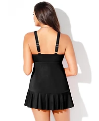 Swimsuits for All Women's Plunge Ruffle Swimdress