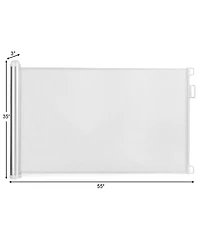 Baby Mesh Retractable Gates, Extra Wide Flexible Extension Safety Gate/Pet Dog Gate for Stairs/Doors/Hallways