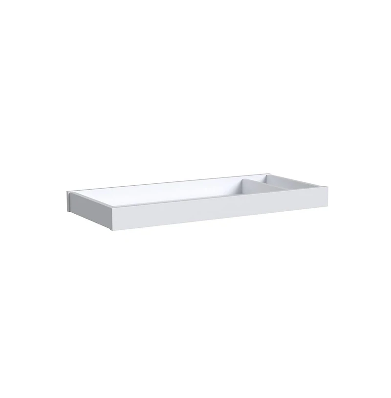 Westwood Design Rowan Modern Style Wood Changer Topper in Ash Linen White