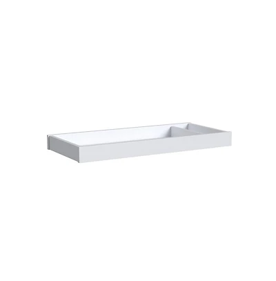 Westwood Design Rowan Modern Style Wood Changer Topper in Ash Linen White