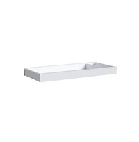 Westwood Design Rowan Modern Style Wood Changer Topper in Ash Linen White