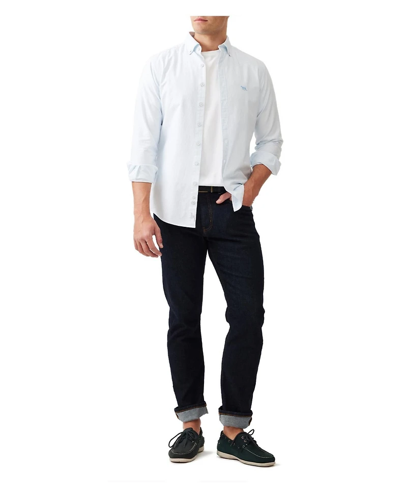 Rodd & Gunn Men's Oxford Stripe Long Sleeve Sports Fit Shirt