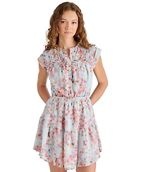 Steve Madden Women's Faith Cap-Sleeve Button-Front Dress
