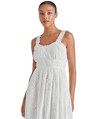 Steve Madden Women's Harmony Cordon Eyelet Dress