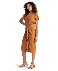 Steve Madden Women's Bruno Tie-Waist Button-Front Dress