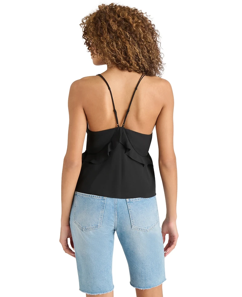 Steve Madden Women's Mina Ruffle-Trim Sleeveless Top