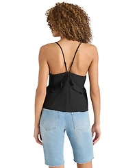 Steve Madden Women's Mina Ruffle-Trim Sleeveless Top