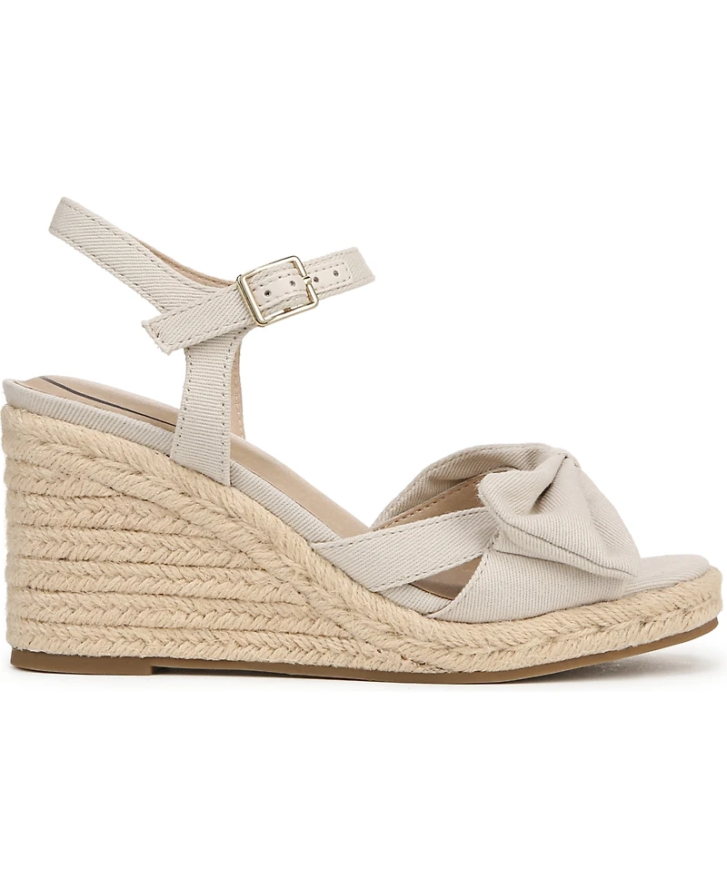 LifeStride Women's Tahlia Open RoundToe Espadrille Wedge Sandals