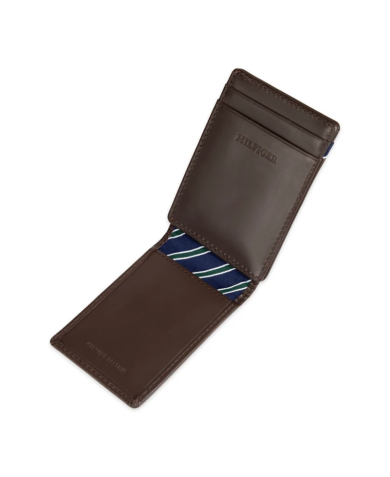 Tommy Hilfiger Men's Overlay Front Pocket Wallet