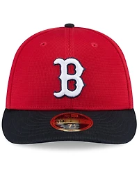 New Era Men's Red/Navy Boston Red Sox 2025 Spring Training Low Profile 59FIFTY Fitted Hat