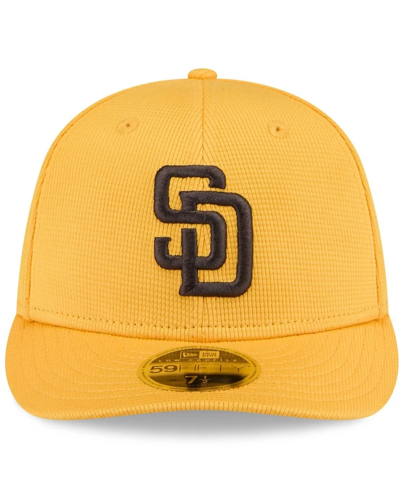 New Era Men's Gold San Diego Padres 2025 Spring Training Low Profile 59FIFTY Fitted Hat
