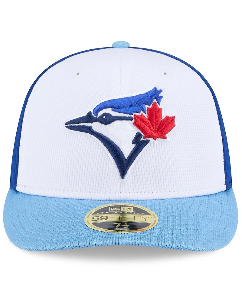 New Era Men's White/Powder Blue Toronto Jays 2025 Spring Training Low Profile 59FIFTY Fitted Hat