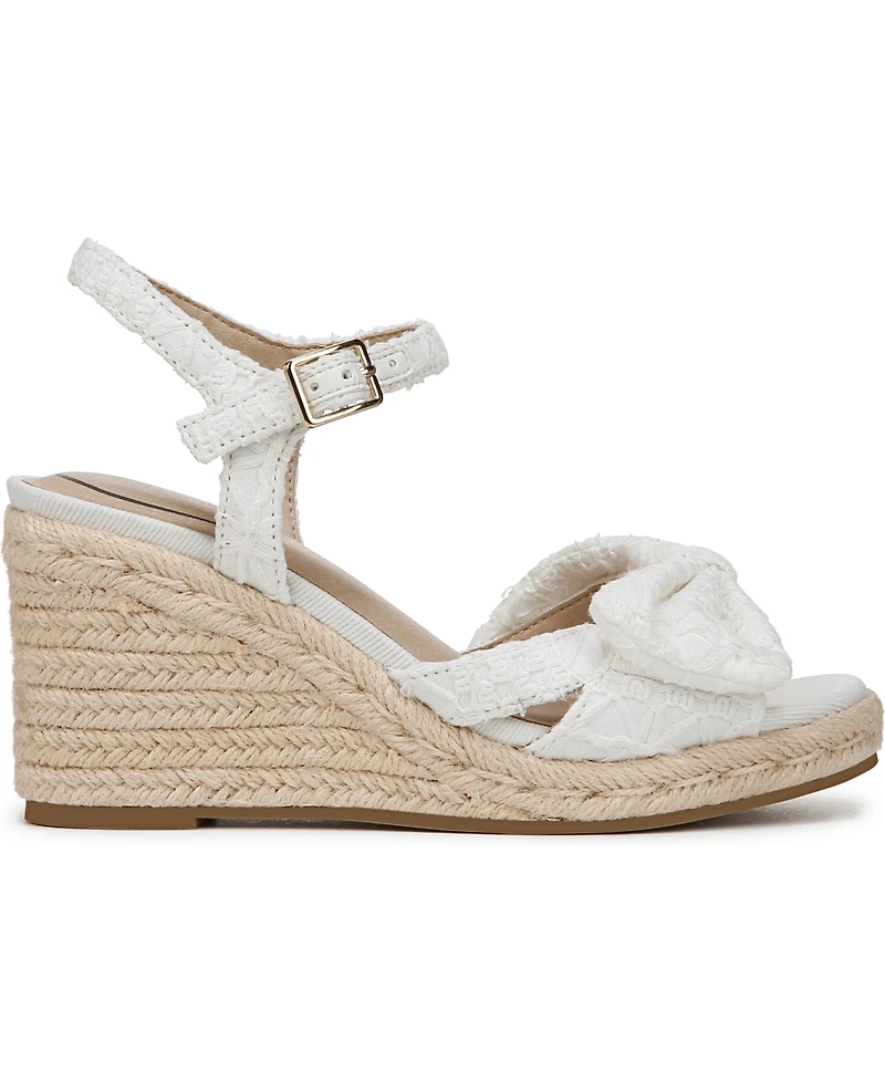 LifeStride Women's Tahlia Open RoundToe Espadrille Wedge Sandals