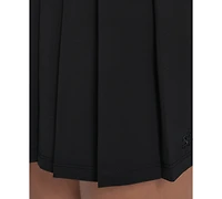 Starter Women's Solid-Color Pleated Stretch Pull-On Skort