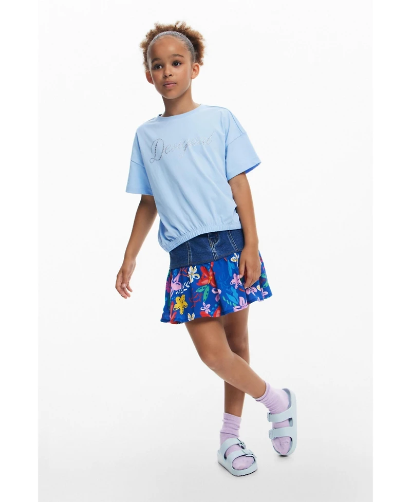 Desigual Girls Girls's t-shirt with strass