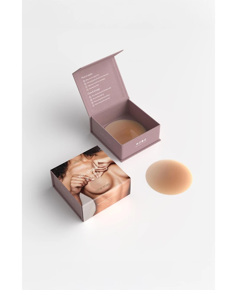 Nood Women's Grippies No-Show Reusable Non-Adhesive Nipple Covers