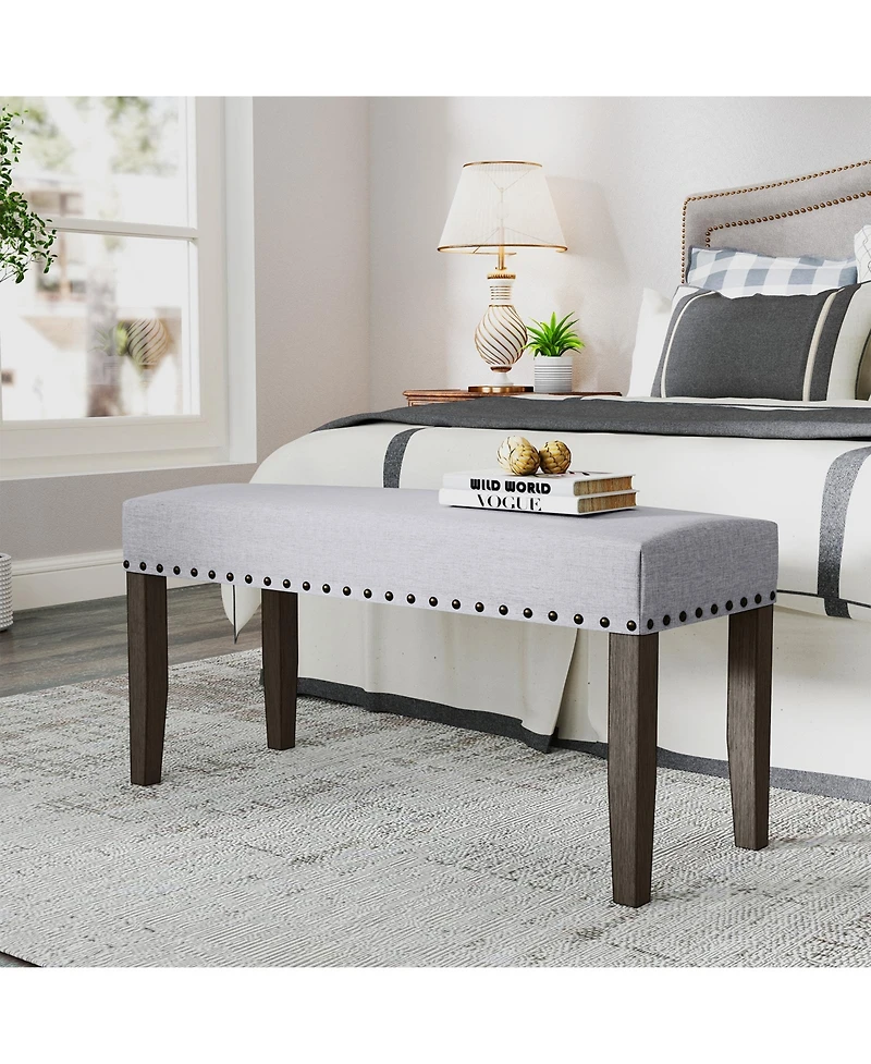 Upholstered Entryway Bench End of Bed Bench