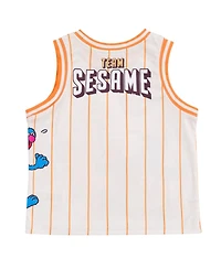 Sesame Street Baby Boys Mesh Jersey Athletic Tank Top and Basketball Shorts Outfit Set