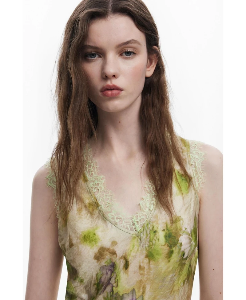 Desigual Women's Collina Strada satin floral dress